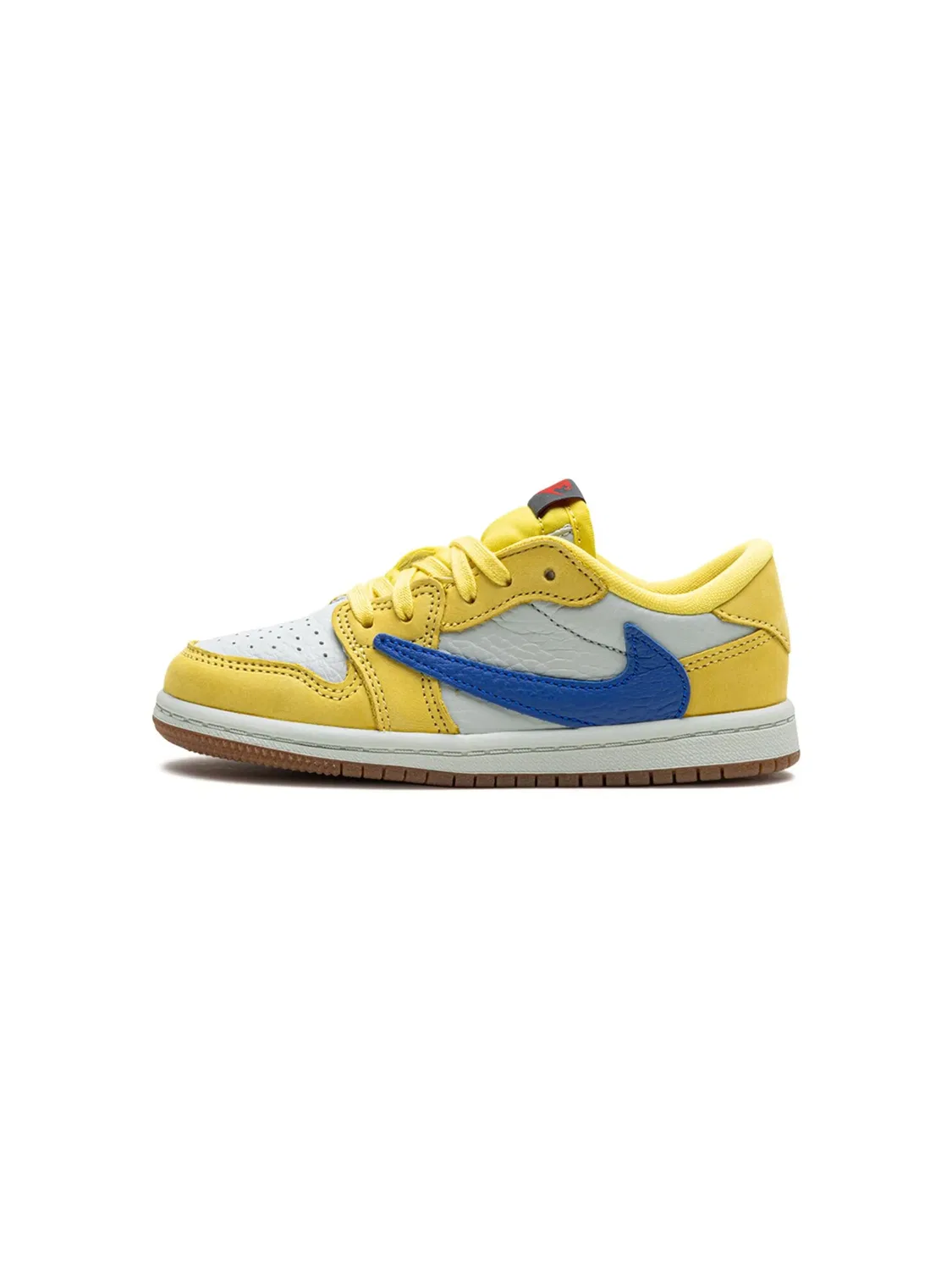 Кроссовки Travis Scott x Air Jordan 1 Retro Low OG "Canary", желтый — фото 2