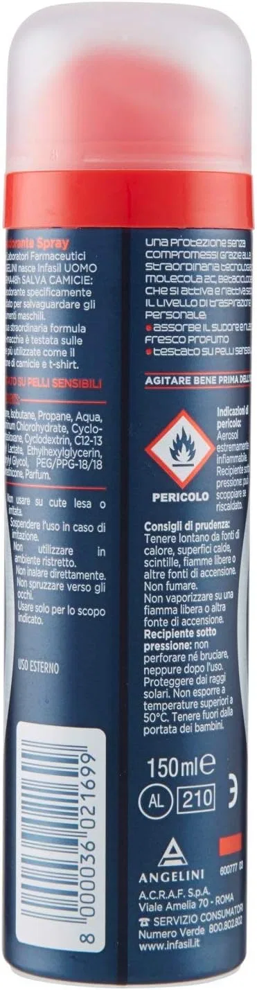 Дезодорант для мужчин Infasil Derma 48h, 150 мл — фото 3
