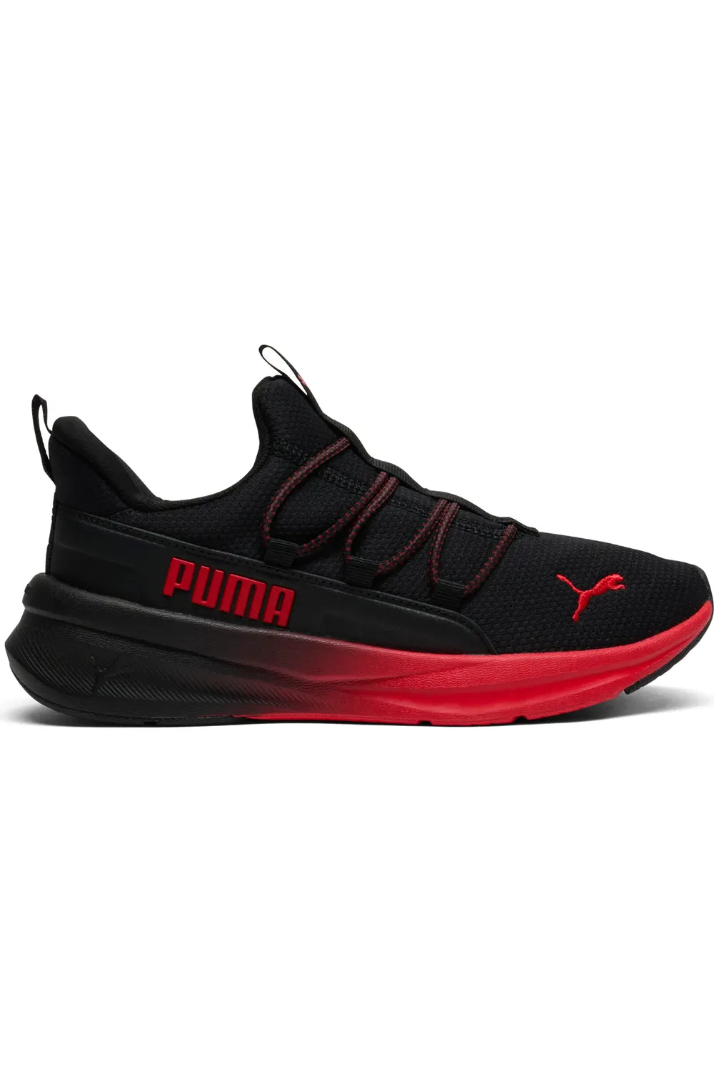 Детские кроссовки повседневные на шнурках One4All 2.0 PUMA, Puma Black/For All Time Red — фото 3