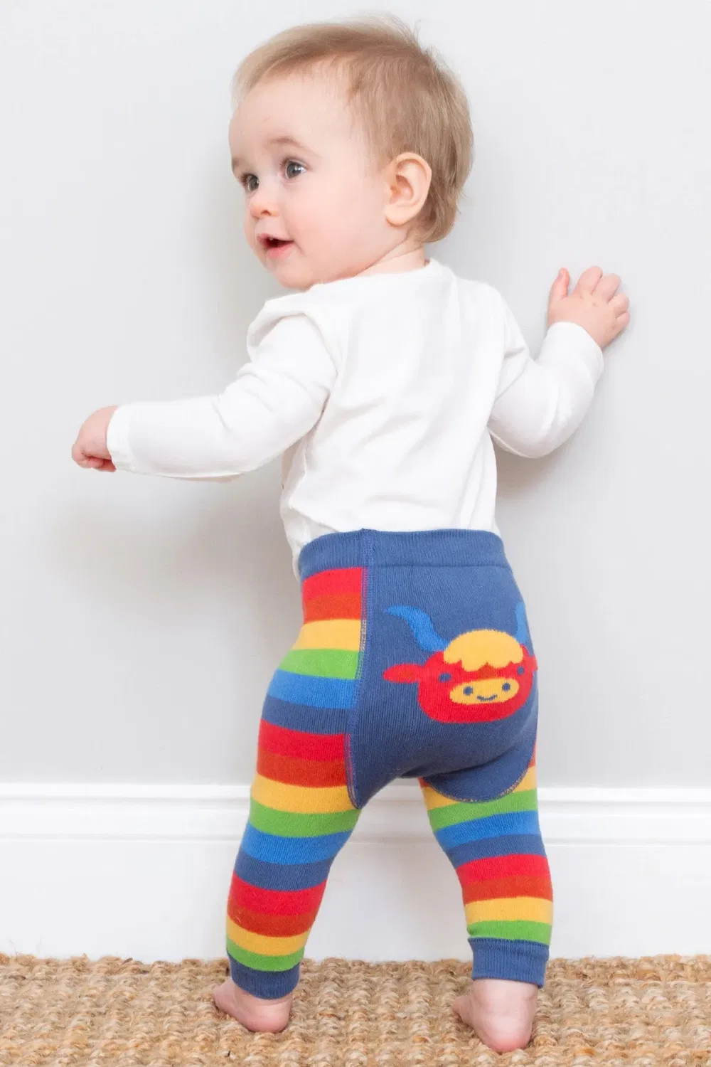 Детские леггинсы с принтом Baby Lunar Ox Kite, Multi — фото 3
