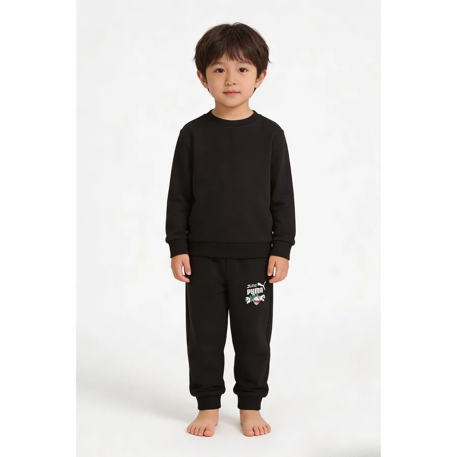 Детские спортивные штаны Puma Super PUMA Kids Essentials, Черный — фото 4