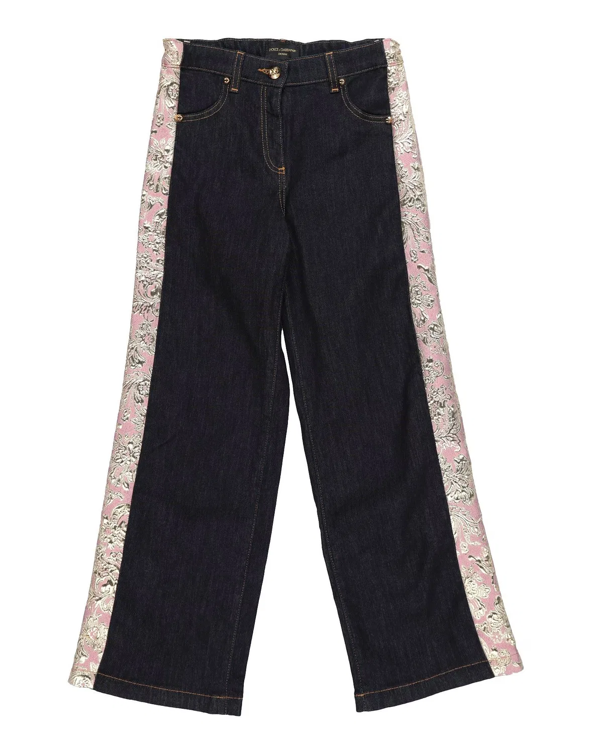 Джинсы с аппликациями Dolce&Gabbana, синий