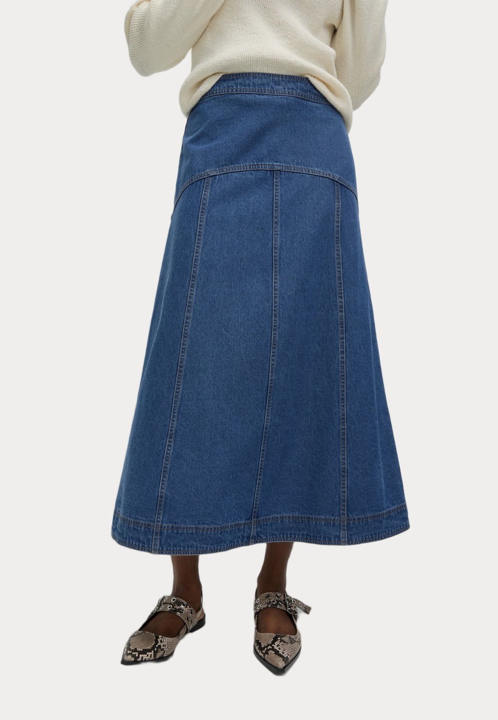 

Джинсовая юбка MIDI SEAM Marks & Spencer, синий