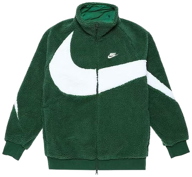 

Куртка Nike Big Swoosh Reversible Boa Jacket (Asia Sizing) 'Gorge Green', зеленый