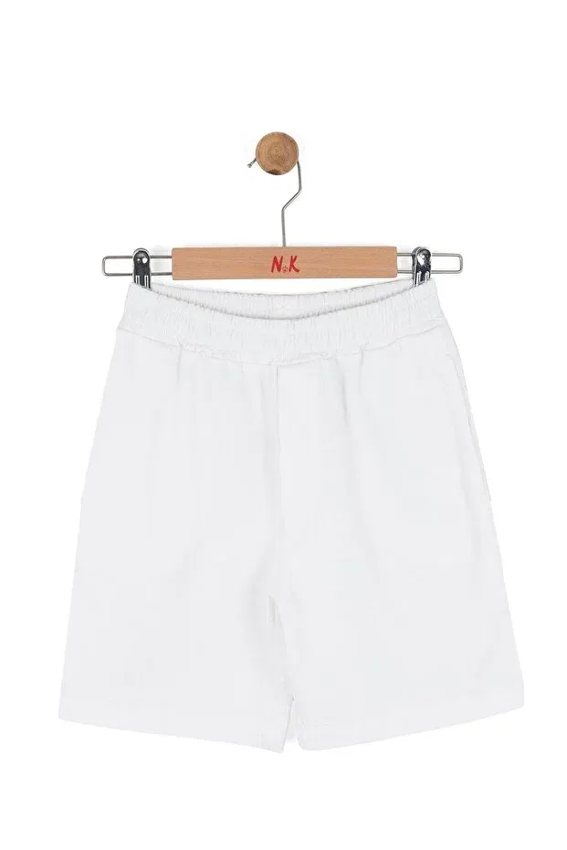 Детские шорты для мальчиков хлопковые Nk Kids, Ecru — фото 3