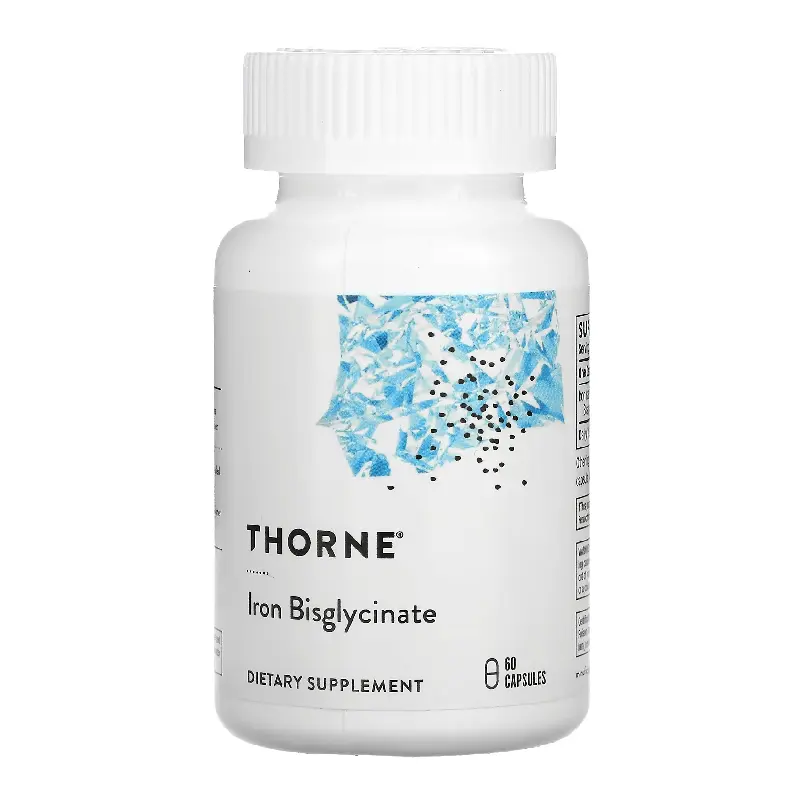 

Железа бисглицинат Thorne Research 25 мг, 60 капсул