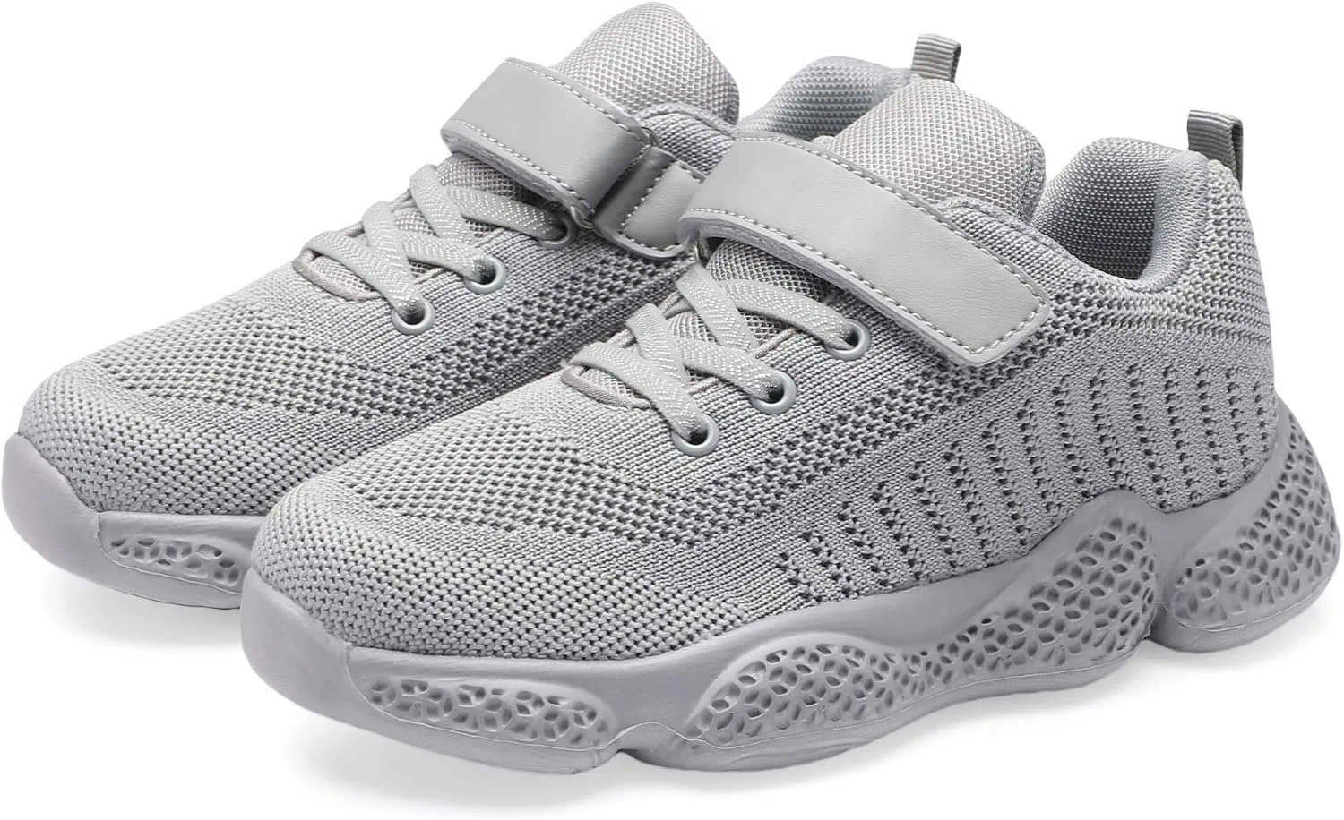 Детские кроссовки для девочек с дышащим трикотажем Hetios, Gray