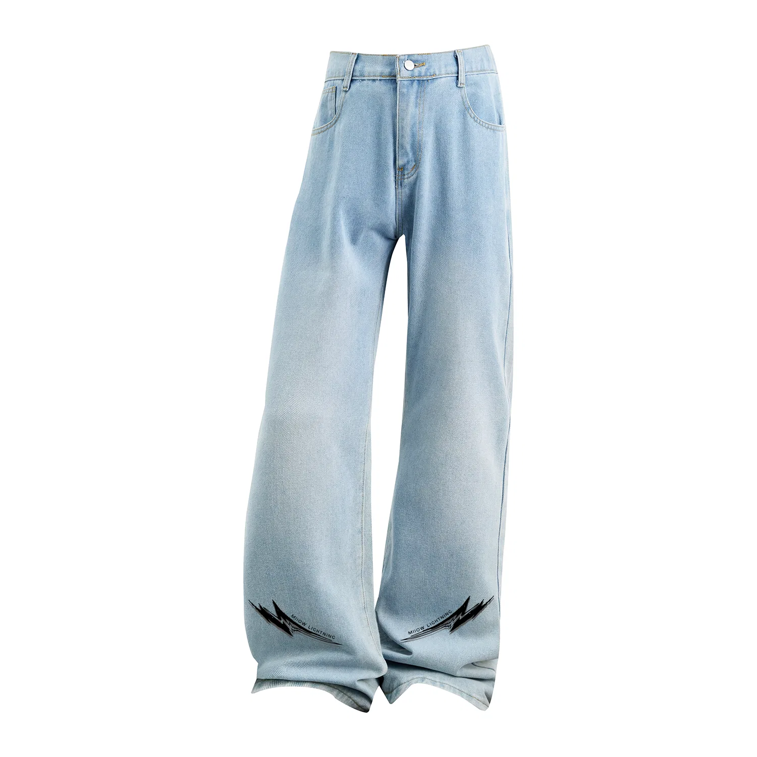Детские джинсы прямого кроя, Light Blue, MIIOW