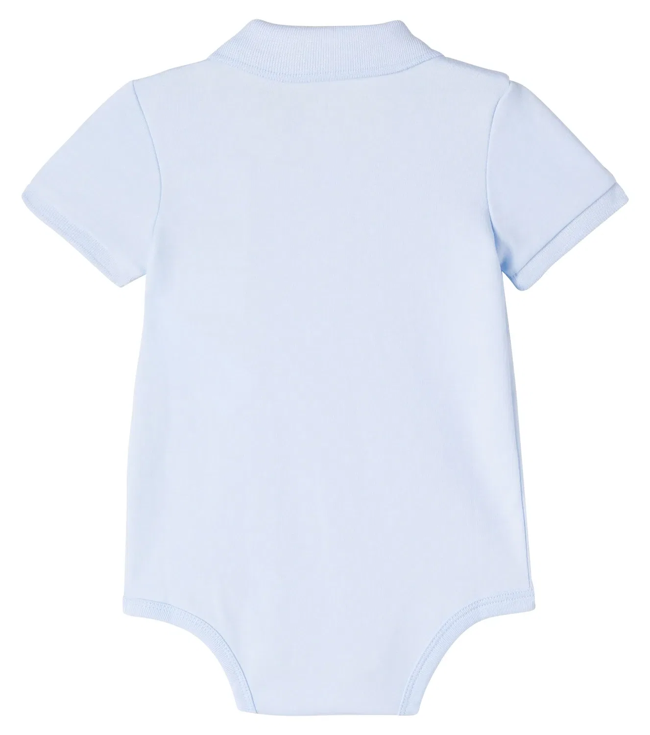 Боди хлопковое с воротником-поло Polo Ralph Lauren Kids, синий — фото 2