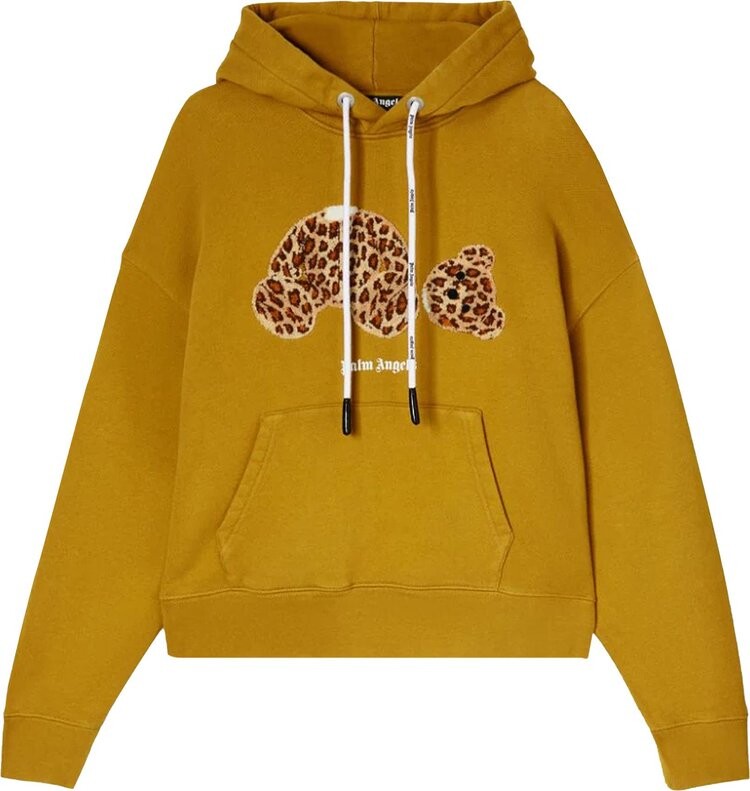 

Худи Palm Angels Leopard Bear Hoodie 'Tan/Brown', загар