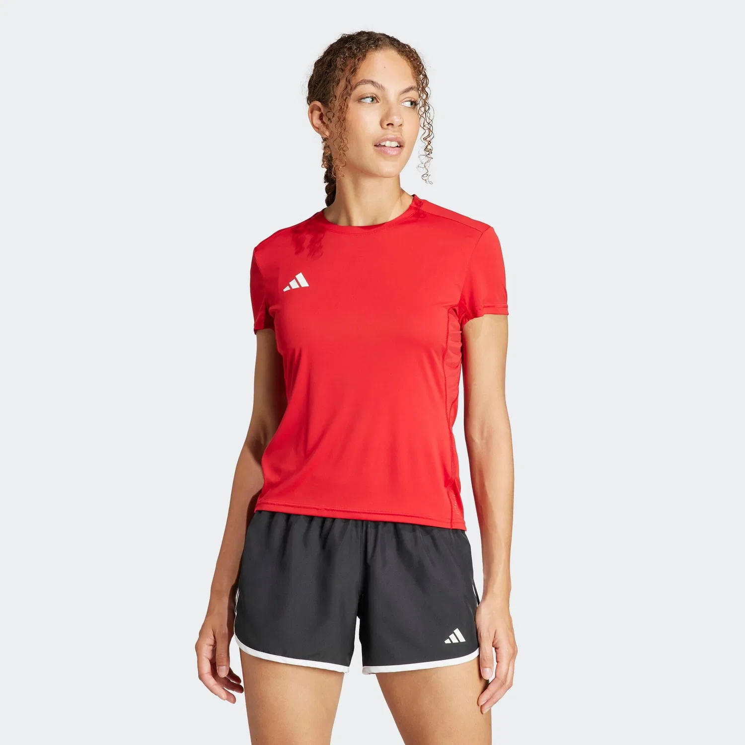 Женская беговая футболка Adizero E Tee Adidas Performance, Team Power Red
