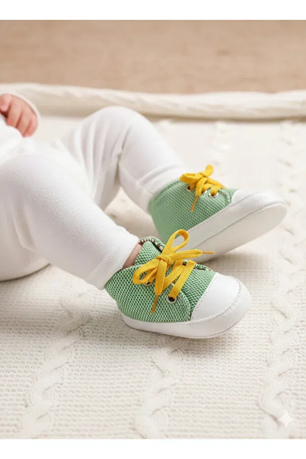 Детские мокасины для новорожденных Oscar Baby, Зеленый — фото 2