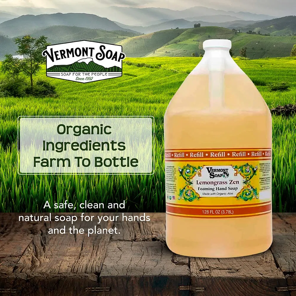 Пена для рук Lemongrass, Vermont Soap, 3.79 л — фото 3