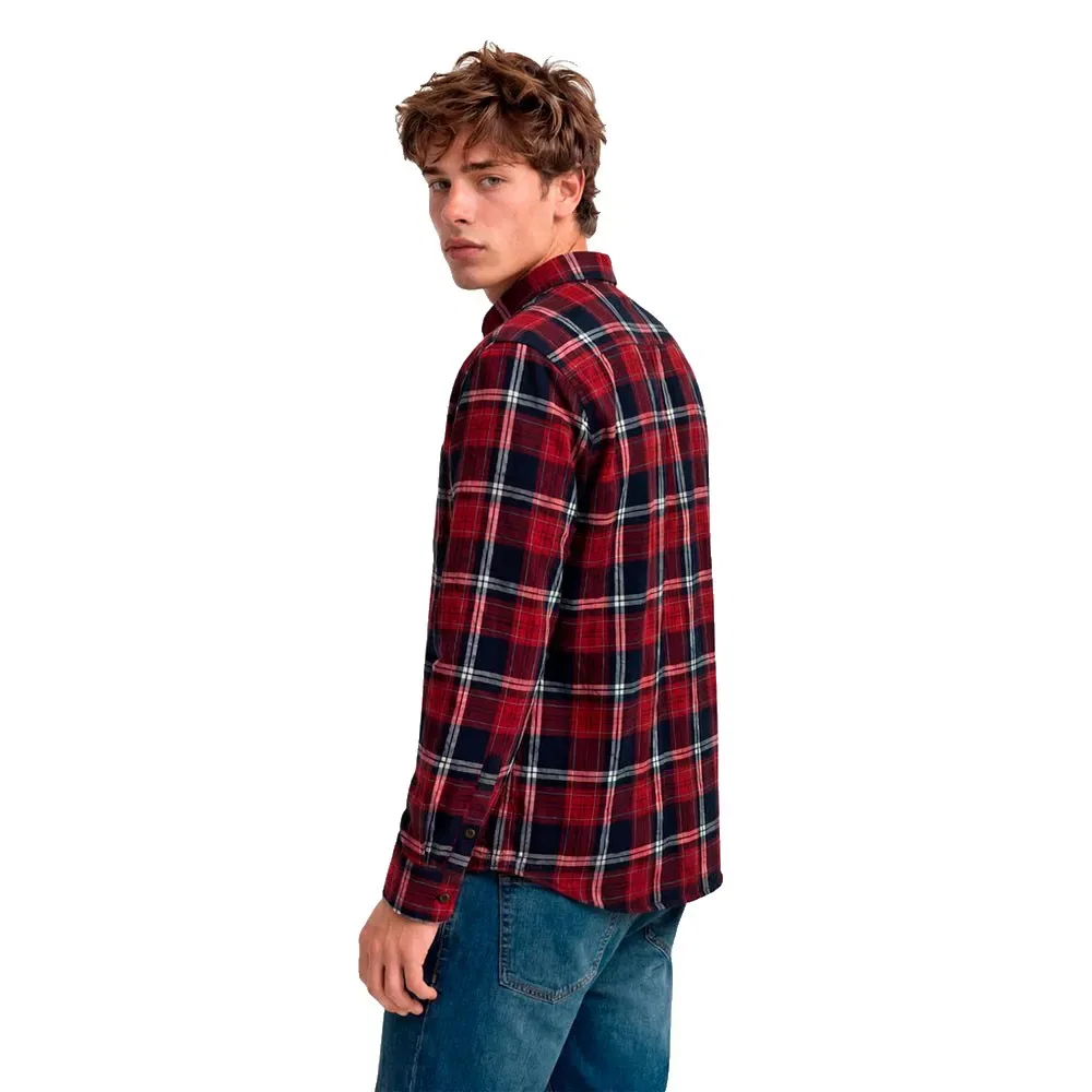 Мужская рубашка с длинным рукавом Cotton Lumberjack Superdry, Red — фото 2