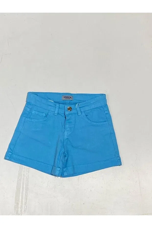 Детские шорты для девочек джинсовые Nk Kids, Turquoise Blue