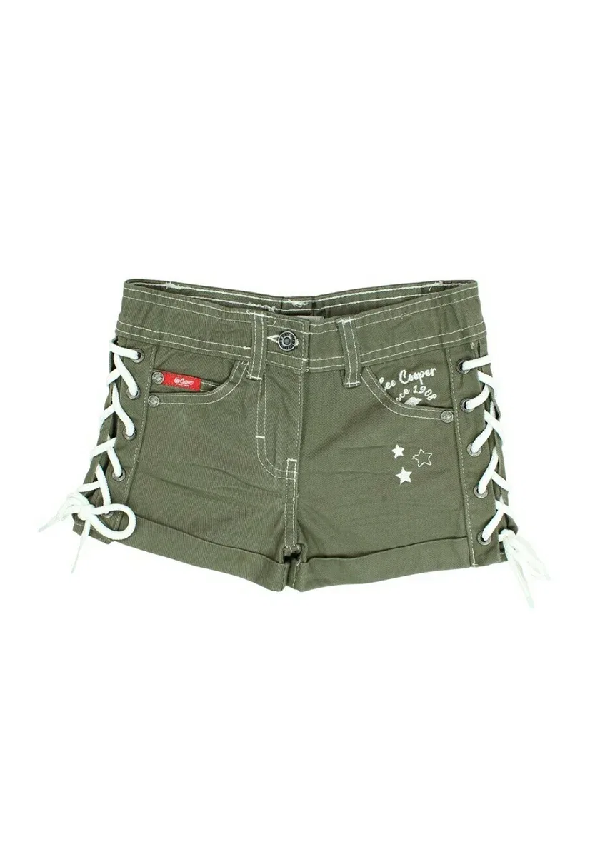 Логотип - джинсовые шорты Lee Cooper, Kaki