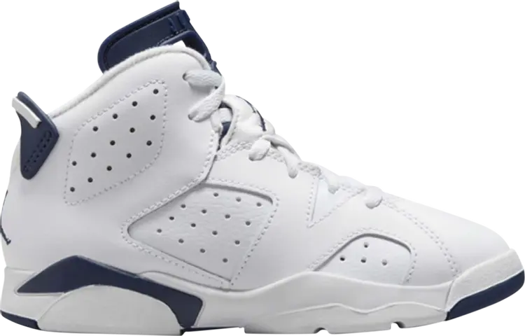 

Кроссовки Air Jordan 6 Retro PS Midnight Navy 2022, белый