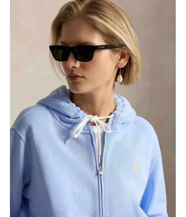 Женское худи свободного кроя Polo Ralph Lauren, Azzurro — фото 4
