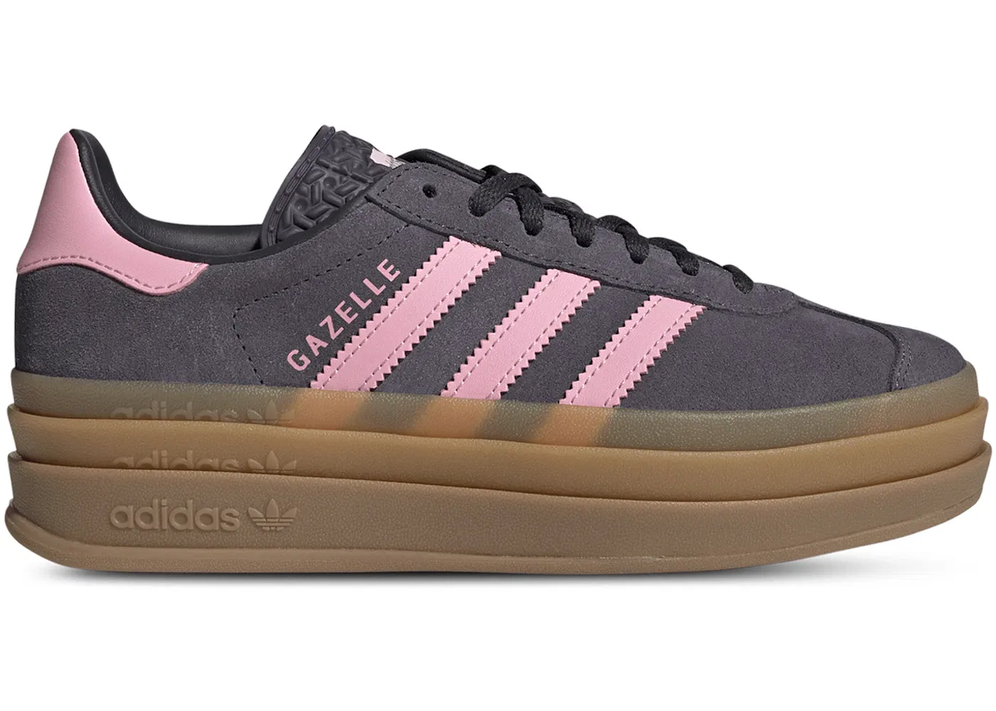 Детские кроссовки lifestyle Gazelle Bold Adidas, Aurora Onix/Bliss Pink/Carbon