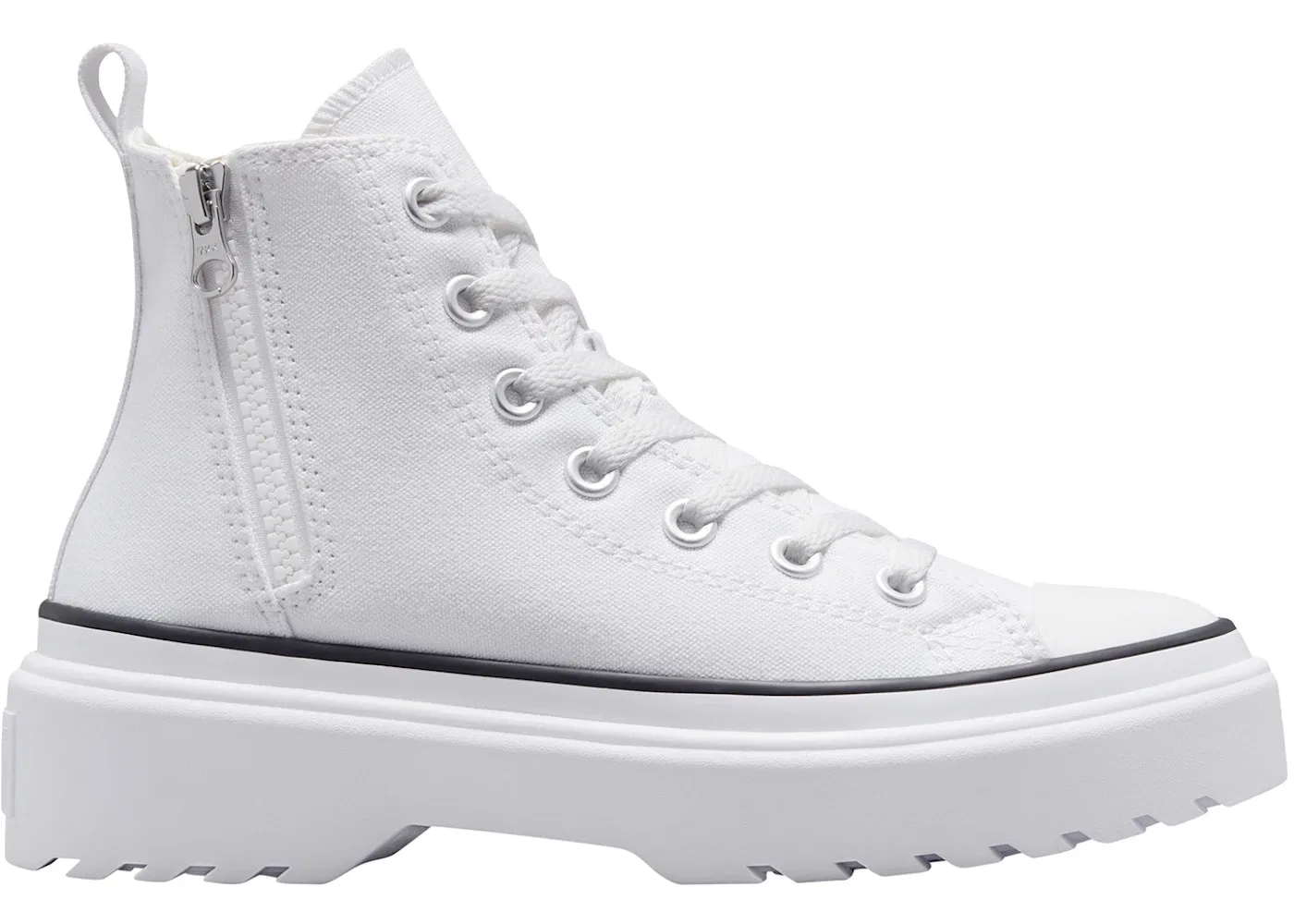 Детские кроссовки с принтом Converse Chuck Taylor All Star Lugged Lift Platform Canvas, White/White