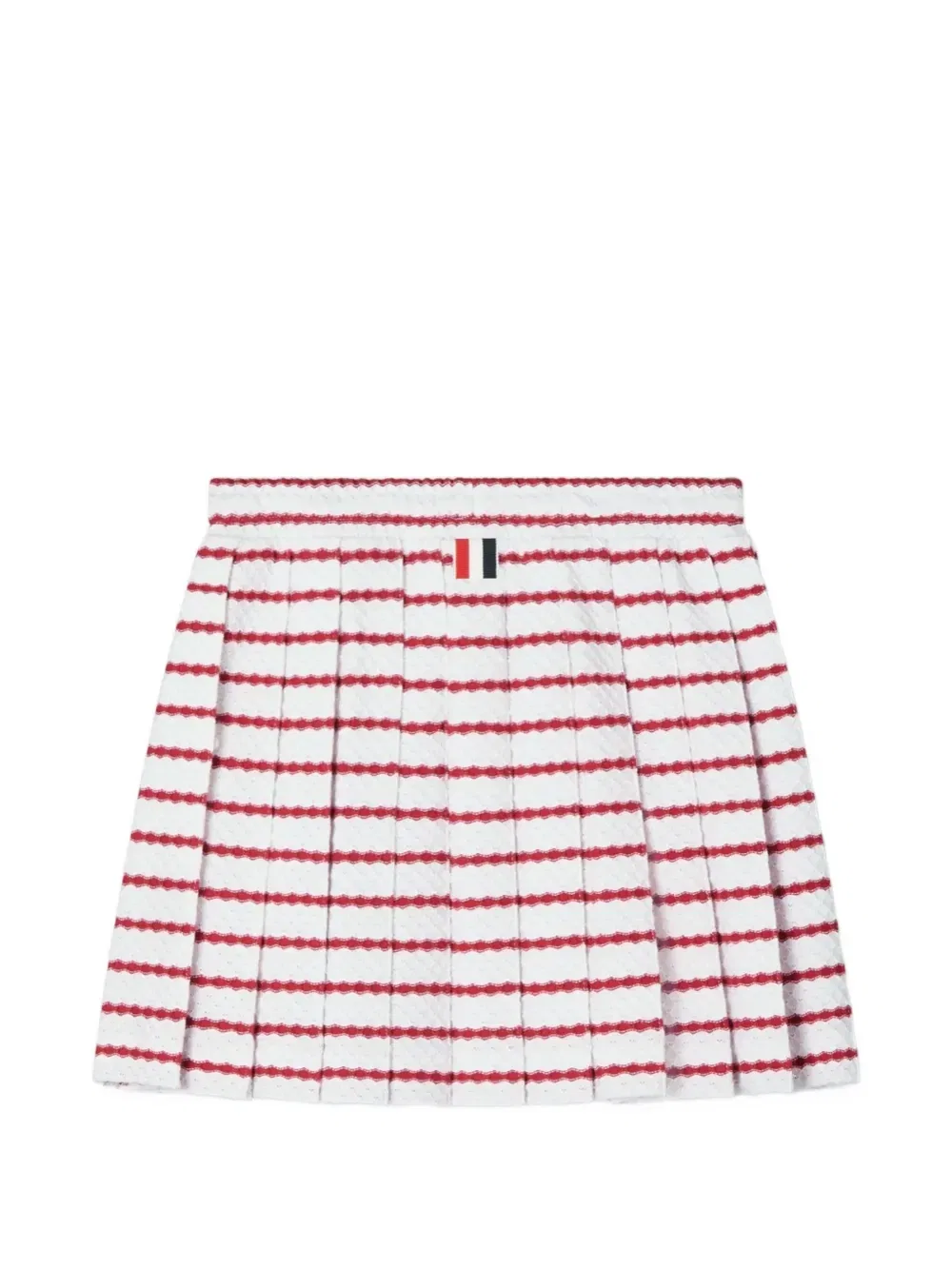 Мини-юбка со складками Thom Browne Kids, белый — фото 2