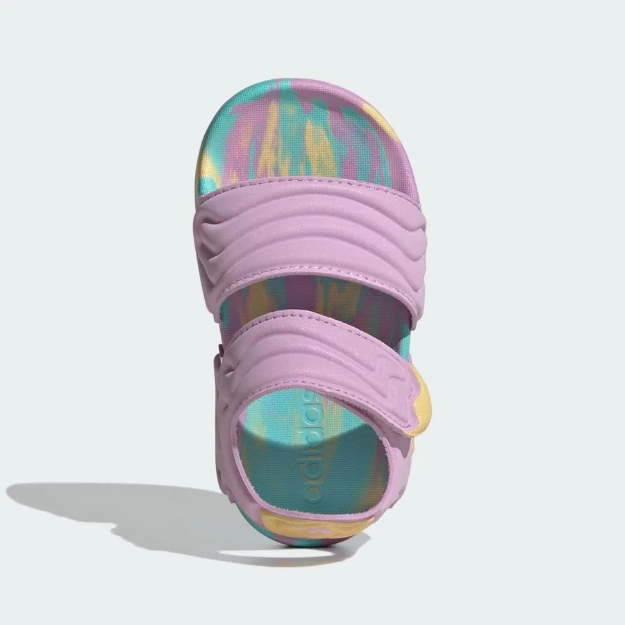 Сандалии Adilette с регулируемой застежкой, модель Sportswear HQ9212, adidas, Оранжевый — фото 3