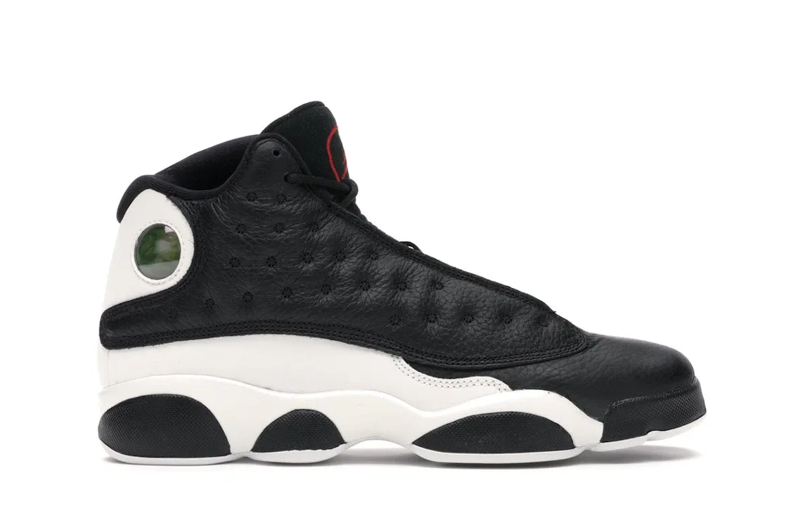 Детские кроссовки с высоким берцем Jordan 13 Retro Reverse He Got Game Jordan, Black/Gym Red-White