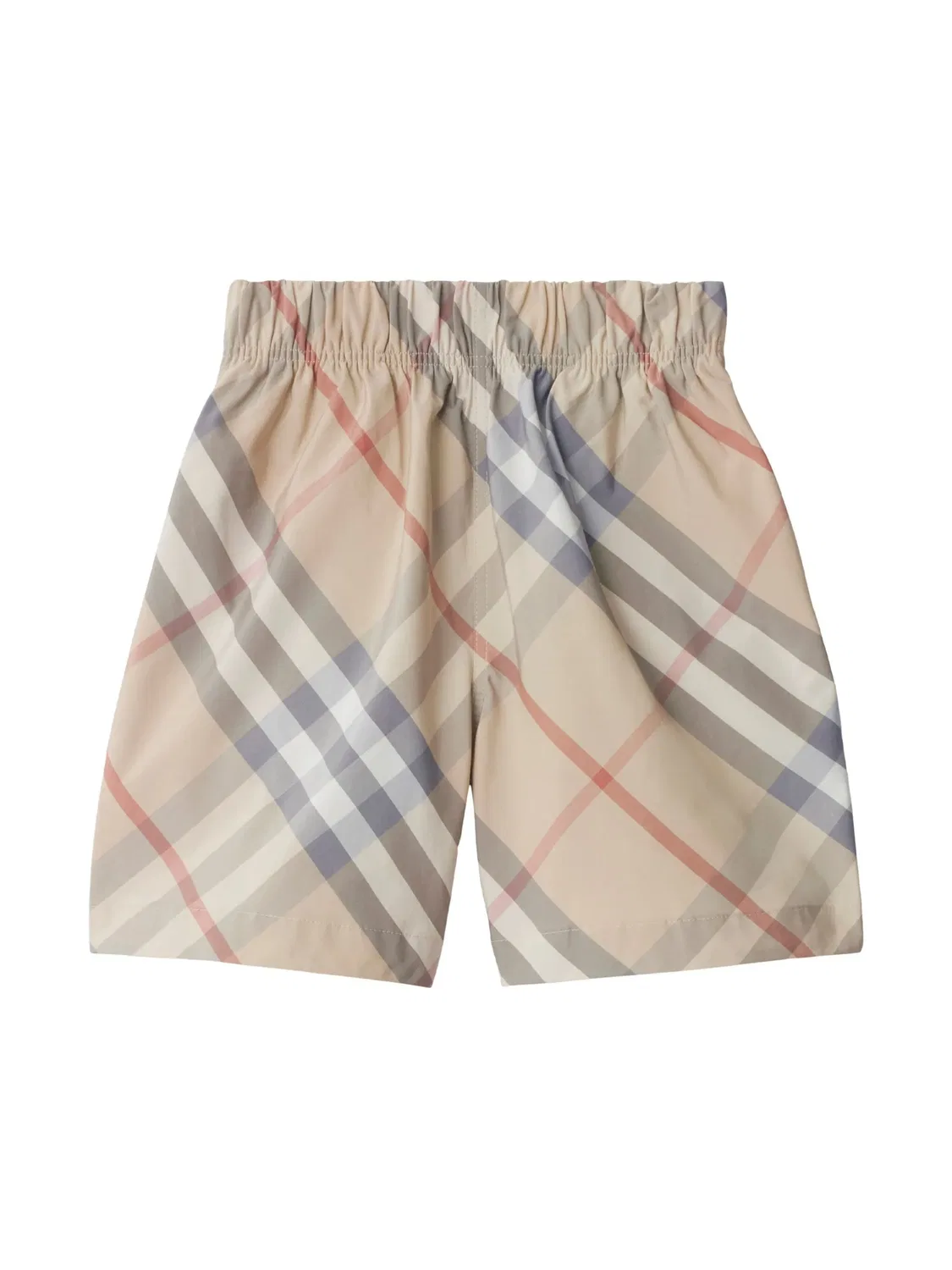 Шорты с клетчатым принтом Burberry, нейтральные