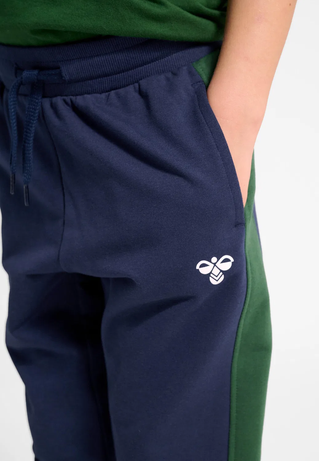 Детские штаны с регулируемой талией Hmlessen Hummel, Navyblau Gletscherblau — фото 4