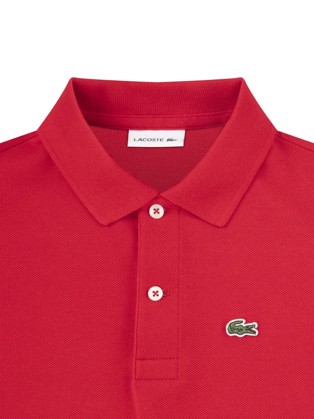 Поло с нашивкой-логотипом Lacoste Kids, красный — фото 3