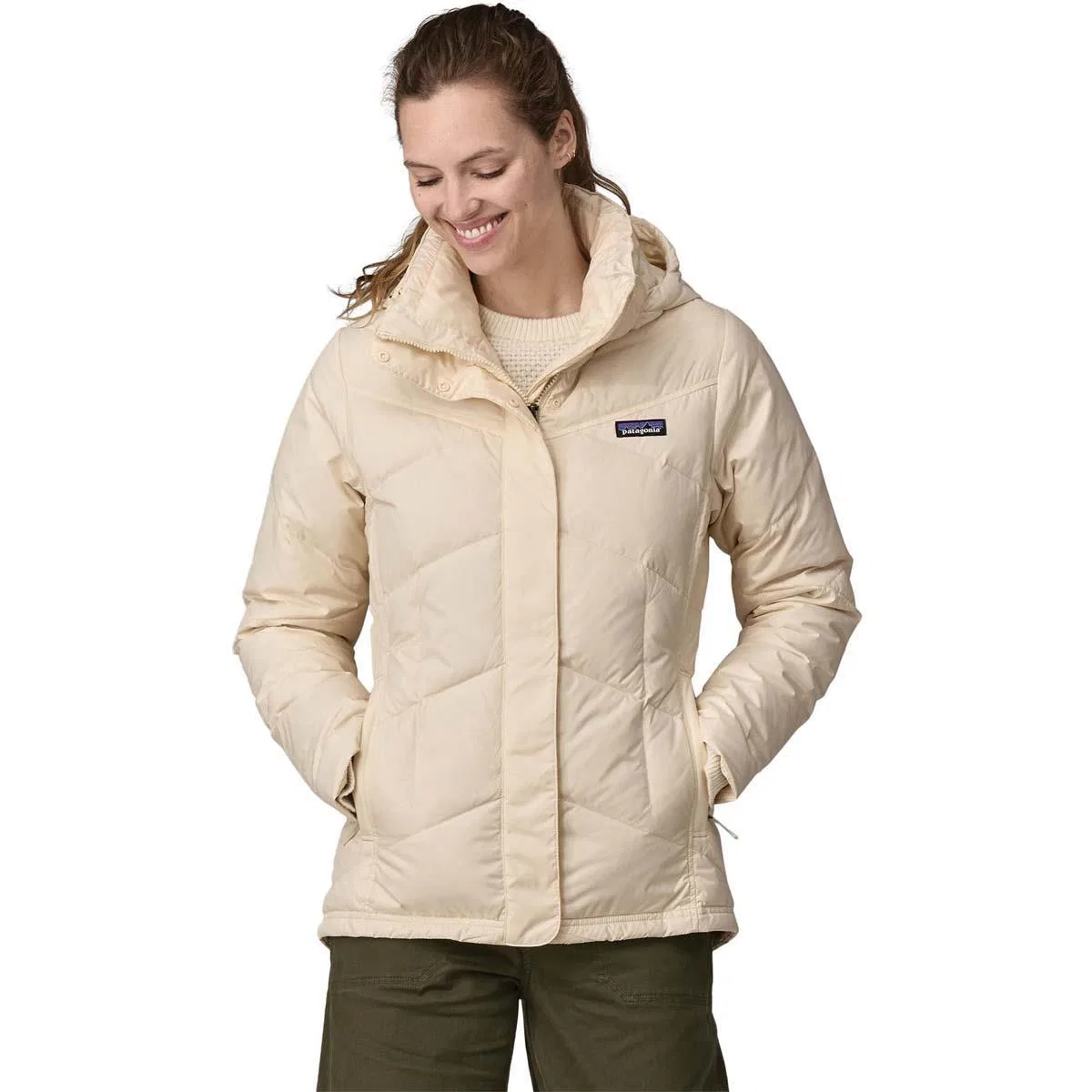 Утепленная куртка с капюшоном Down With It Patagonia, Natural