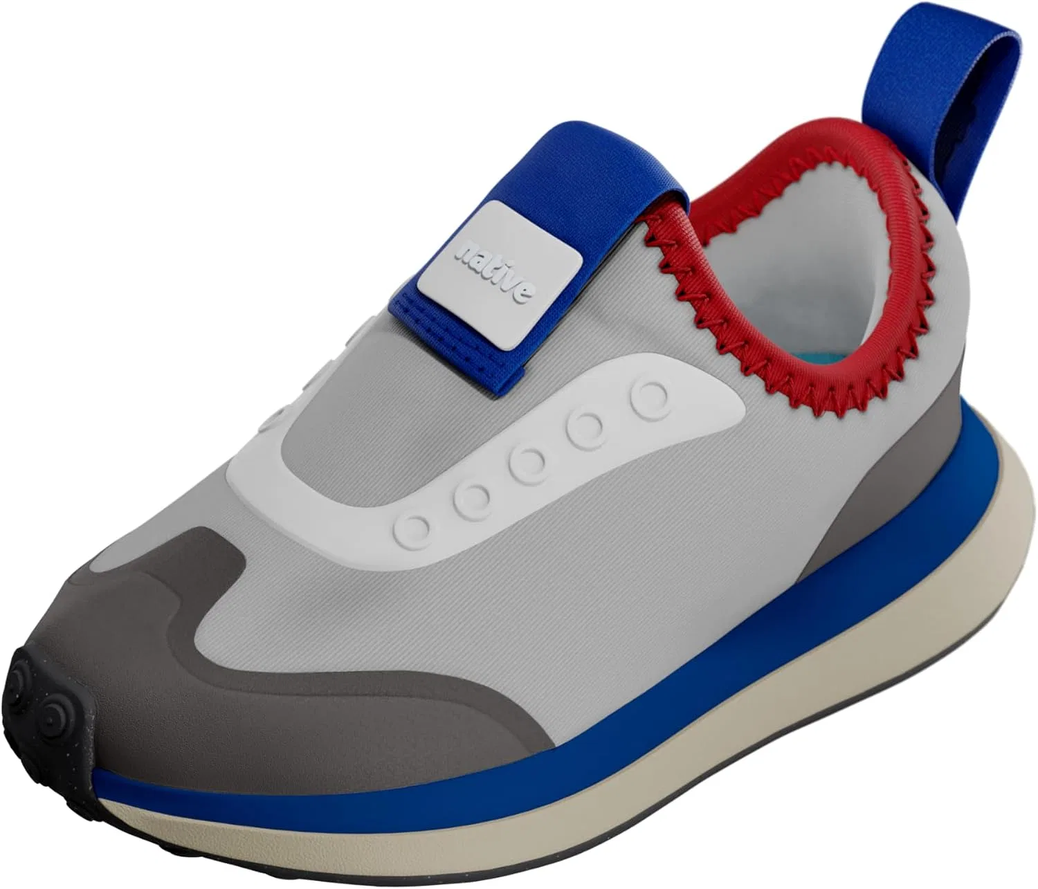 Детские кроссовки Robbie Dash Native Shoes, Hyams Grey/Tapioca Uv/Jiffy Black — фото 3
