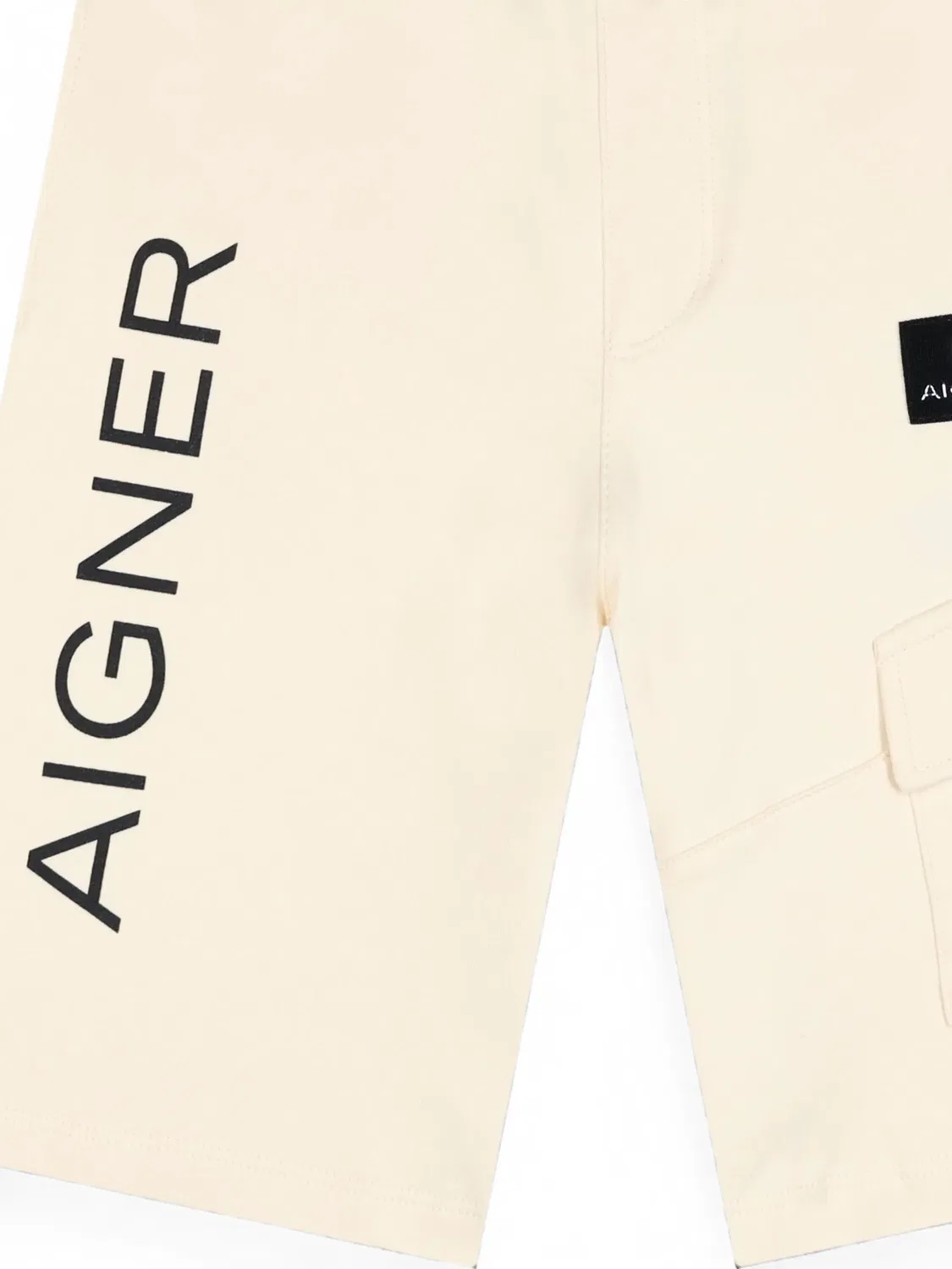 Шорты с логотипом Aigner Kids, нейтральные цвета — фото 3