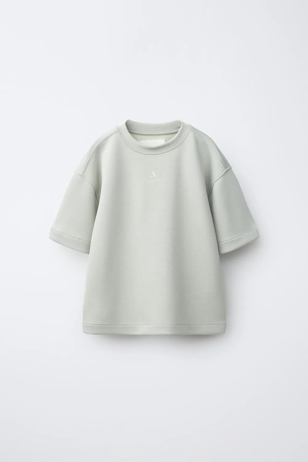 Спортивная футболка с надписью ZARA, Light mint green