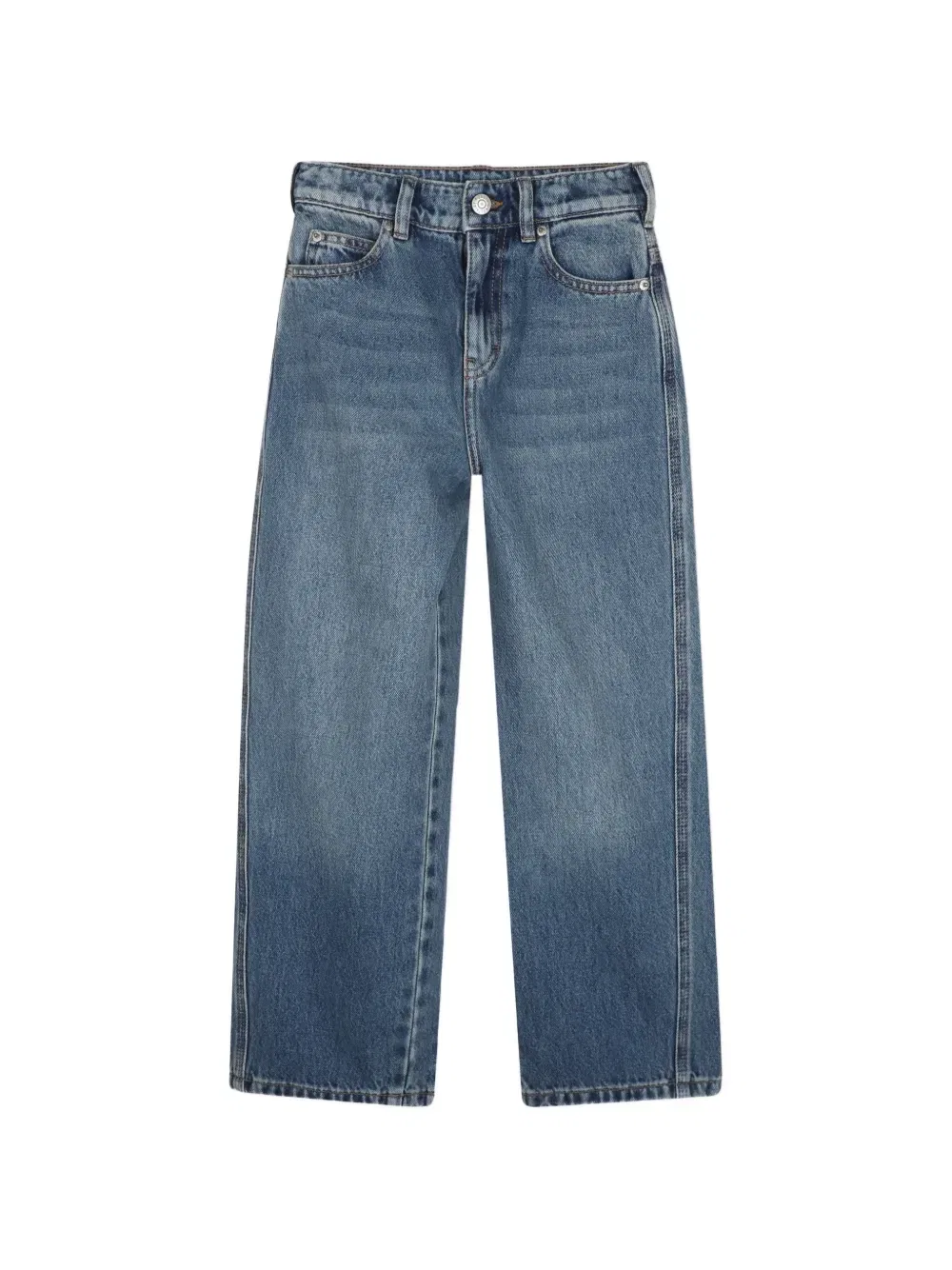 Прямые джинсы с нашивкой-логотипом Zadig & Voltaire Kids, синий