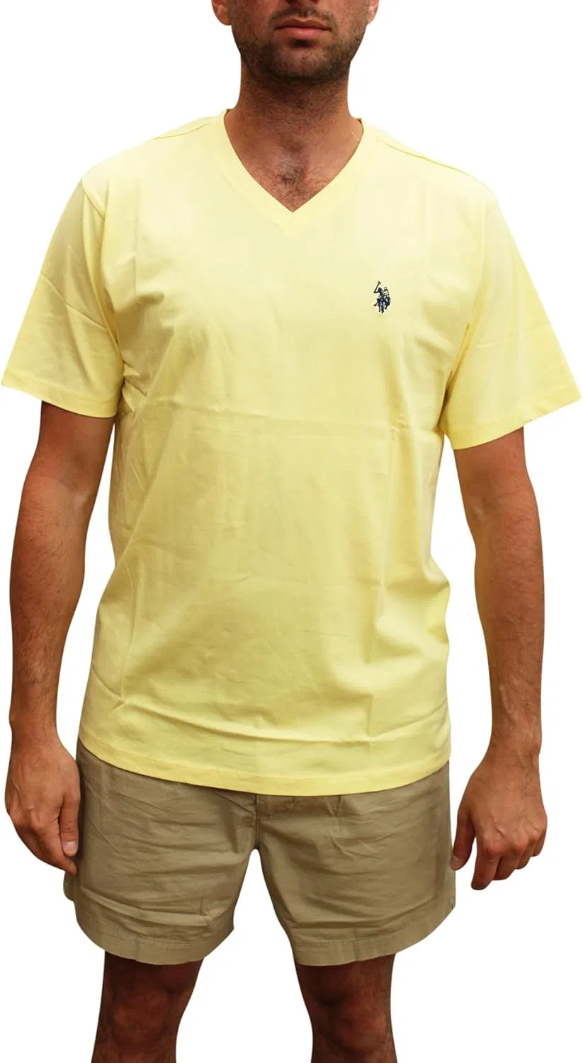 Мужская футболка с V-вырезом U.S. Polo Assn., Popcorn