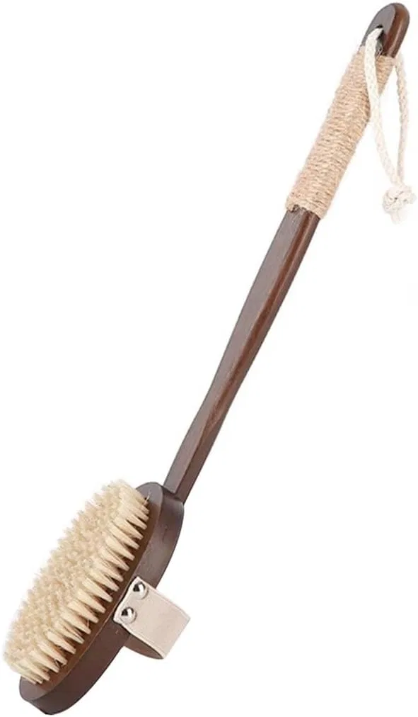 Щетка для тела с длинной ручкой, Bambus, 41.5 см, Black Brown A Generic