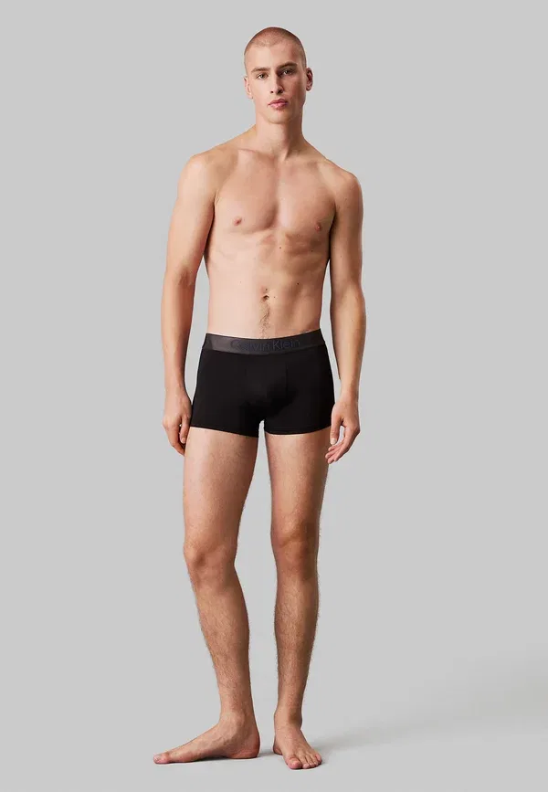 Комплект из 3 трусов - микроэластичные - плавки Calvin Klein, черный