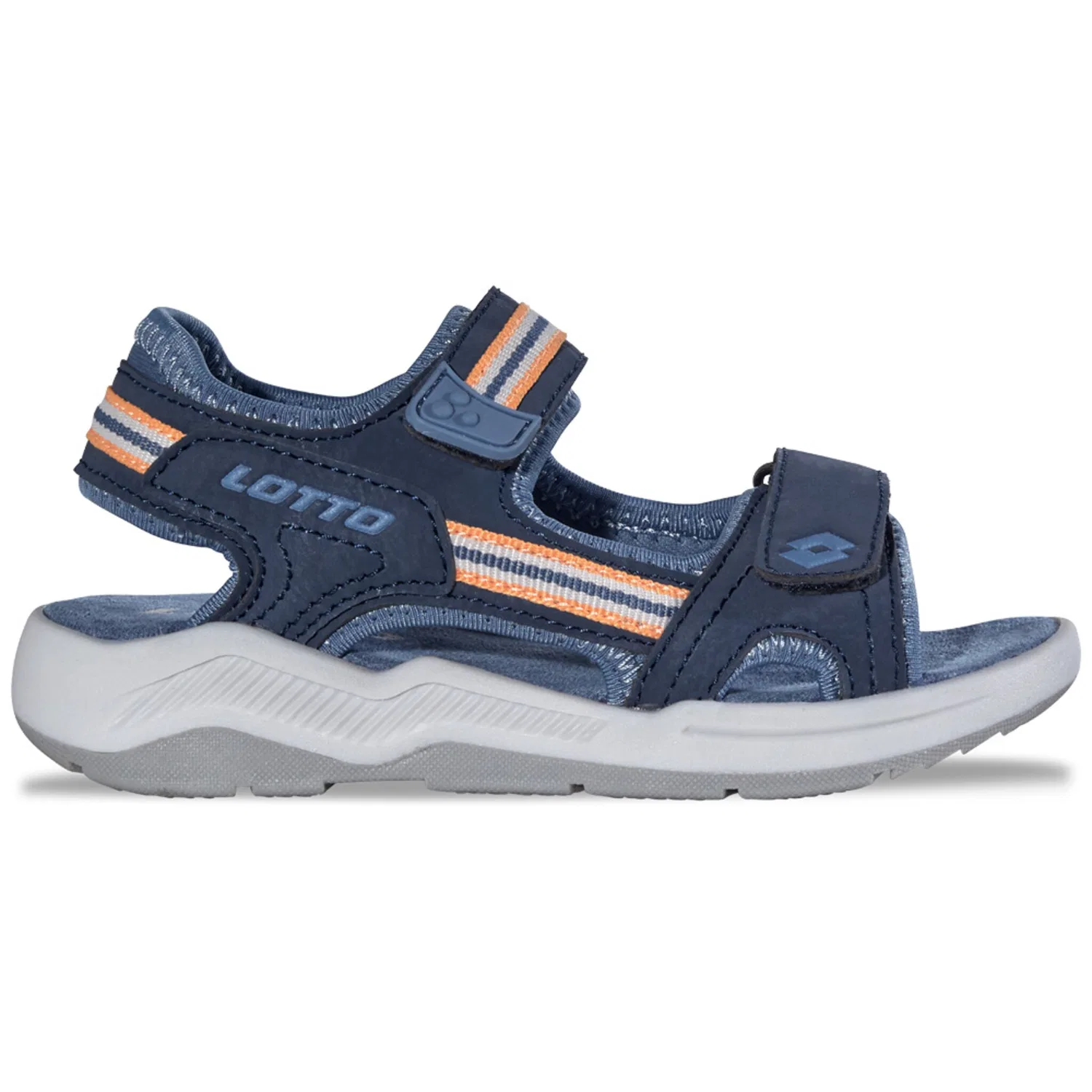 Детские сандалии с двумя липучками Lotto, Navy-Midblue