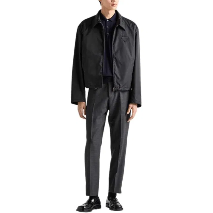 Мужское поло slim fit PRADA, Blue — фото 4