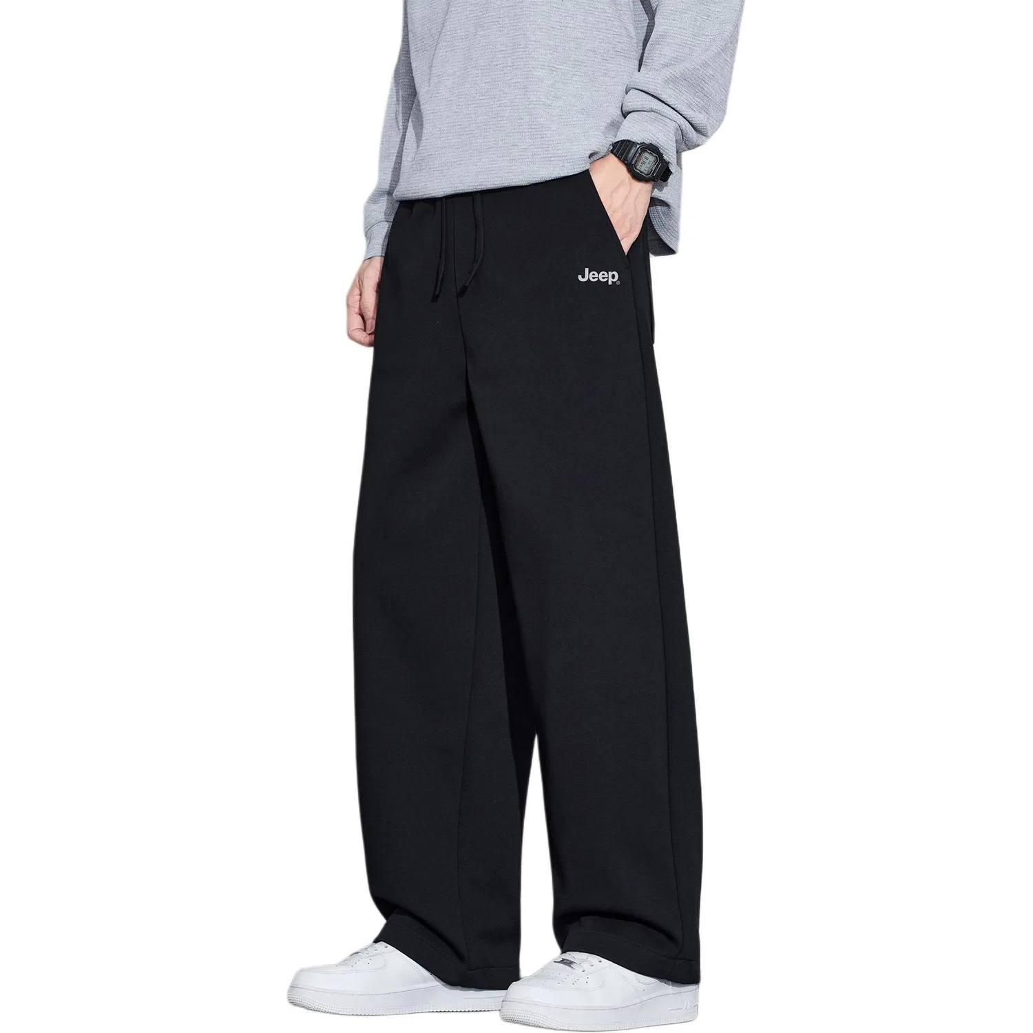 Детские утепленные спортивные штаны на флисе Jeep, Black Pants
