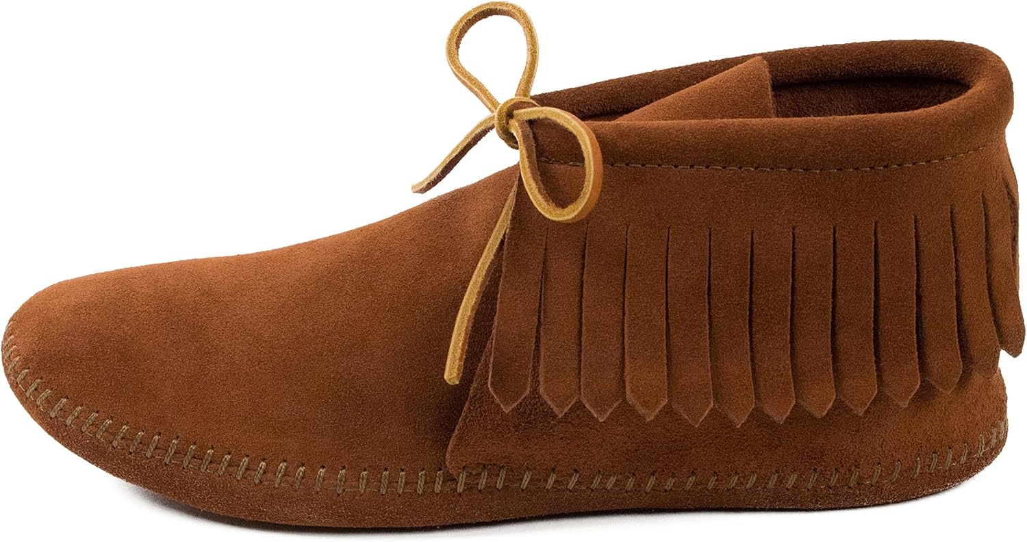 

Мокасины-башмачки Minnetonka с классической бахромой для мужчин, Softsole Brown