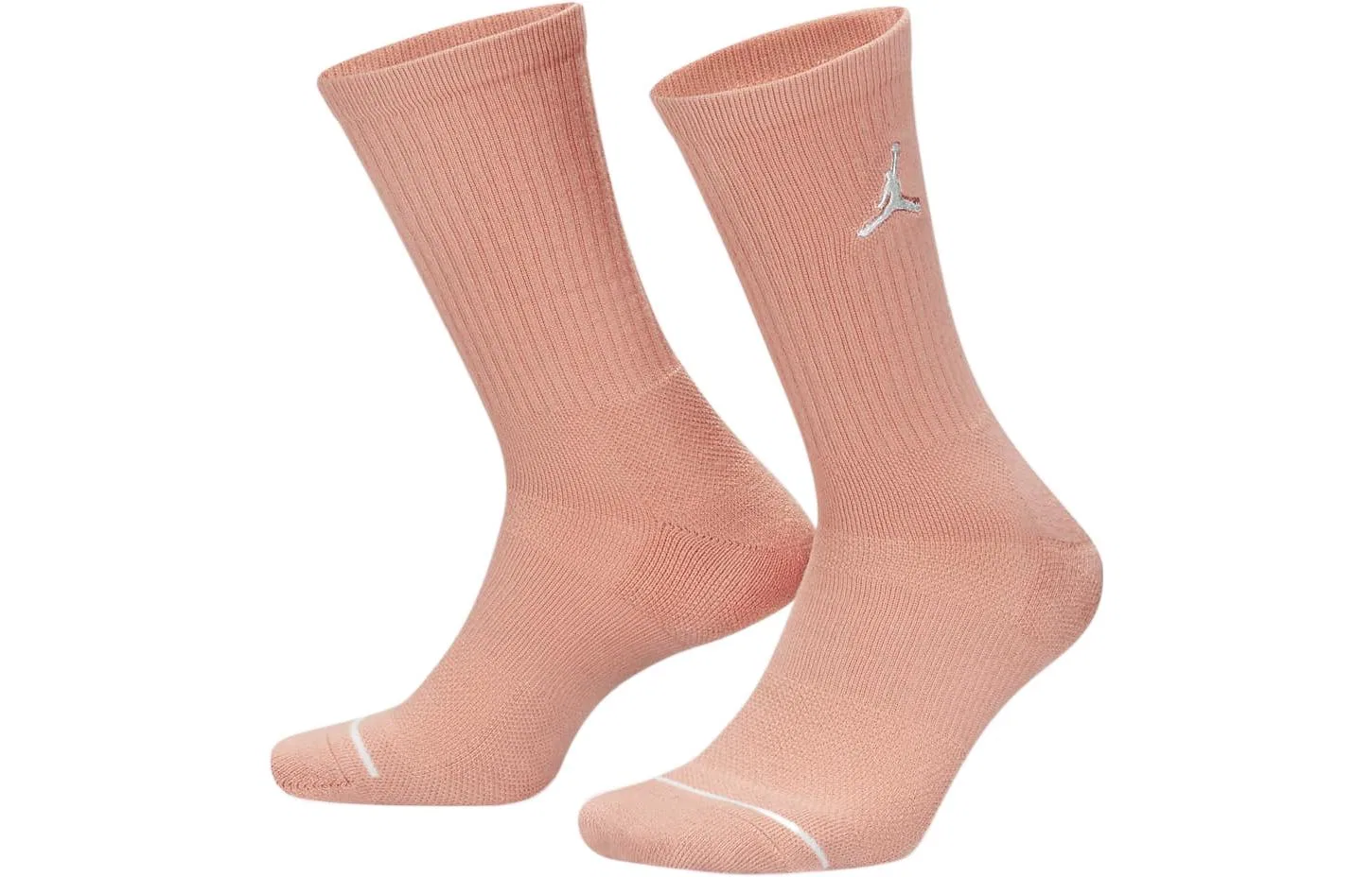 Детские носки до колена с логотипом Jordan, комплект из 3 пар, Pink/White/Beige — фото 3