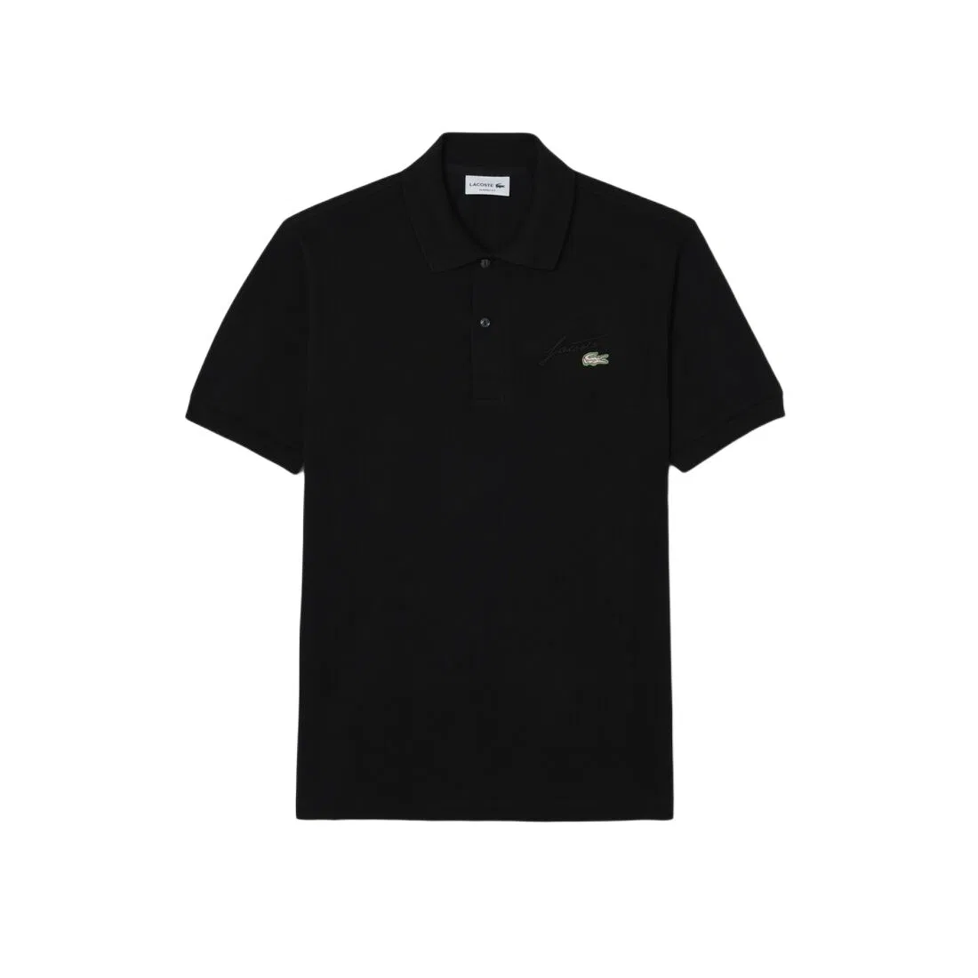 Поло Lacoste мужское, хлопковое пике, черный/031