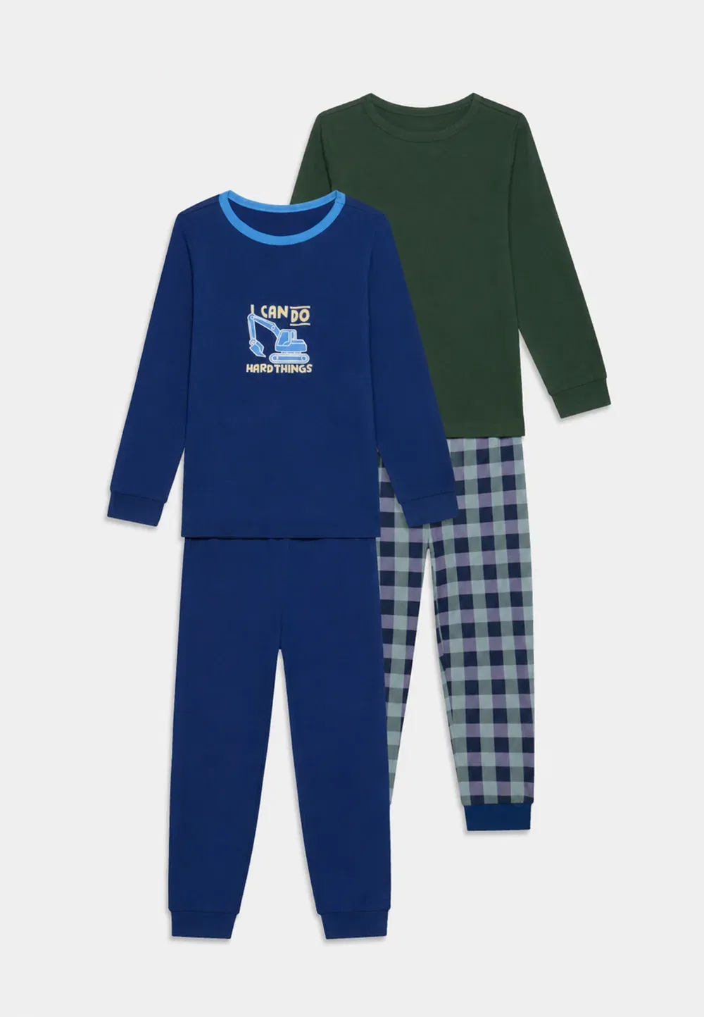 Комплект из 2 пижамных топов Friboo By Zalando, Dark Green/ Dark Blue