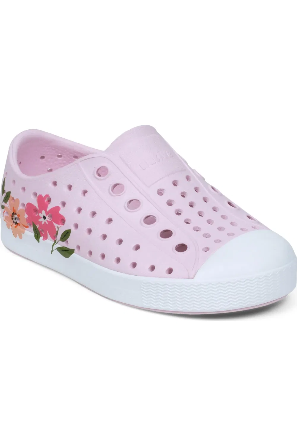 Детские кеды slip-on на плоской подошве Jefferson Native Shoes, Barelypink/Shellwhite