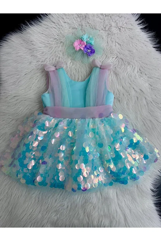 Детское платье для девочек с пайетками Ilknur Karaca Design, Multicolor