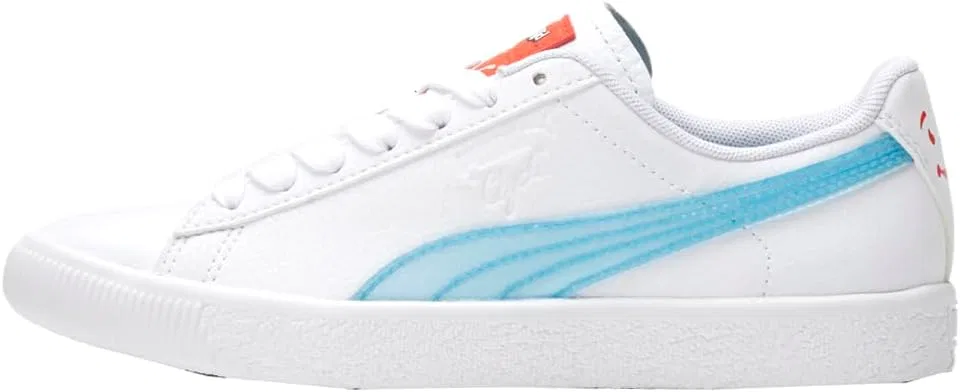 Детские кроссовки для мальчиков с шнуровкой X Clyde PUMA, White — фото 3