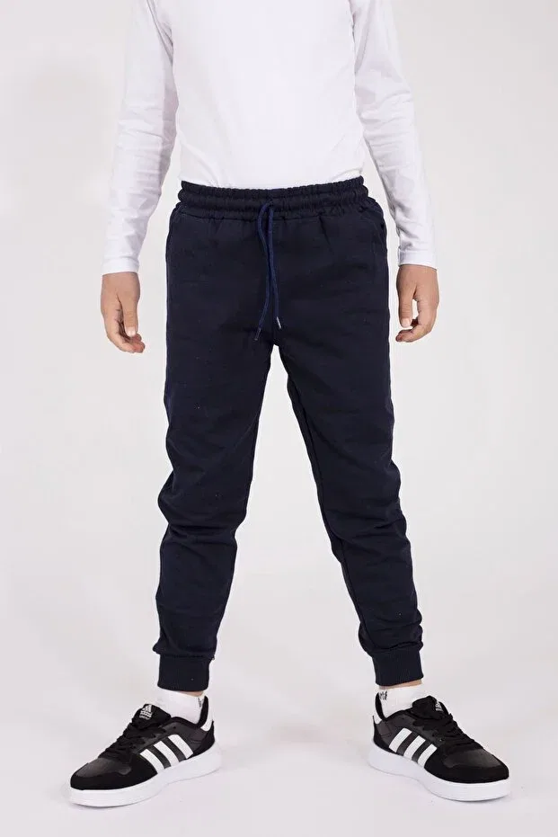 Детские спортивные штаны для мальчиков с принтом Han Elegant, Navy Blue — фото 4