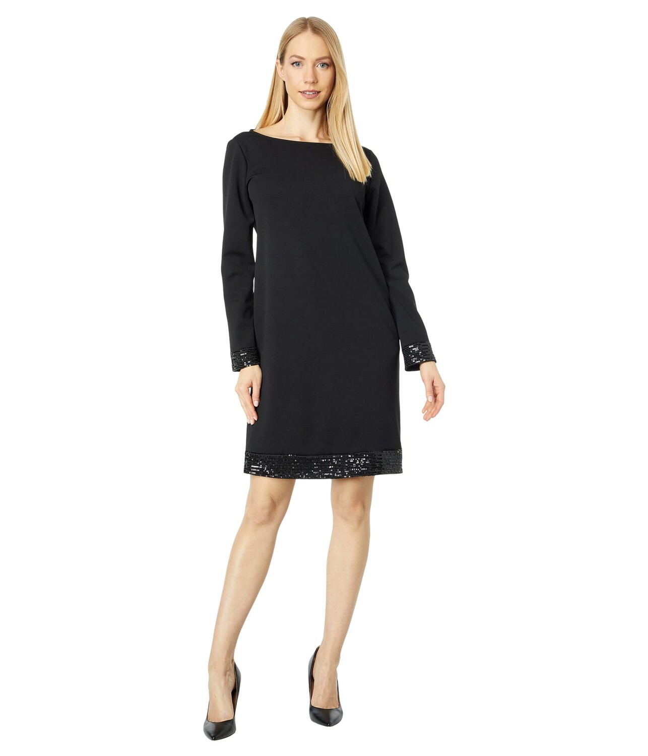 

Платье MARINA, Sequin Trim Dress